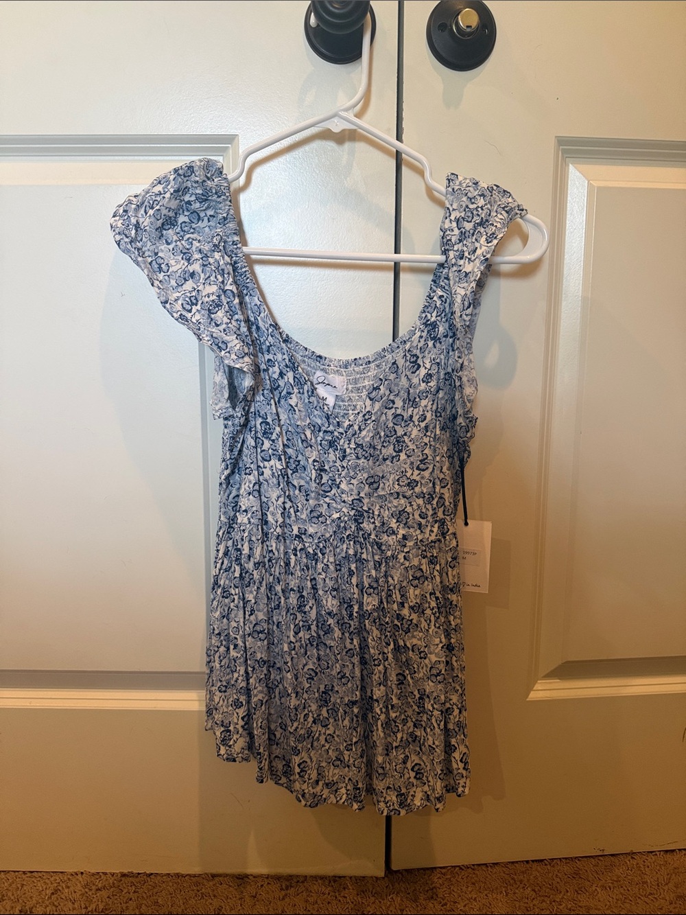 Blue Floral Top